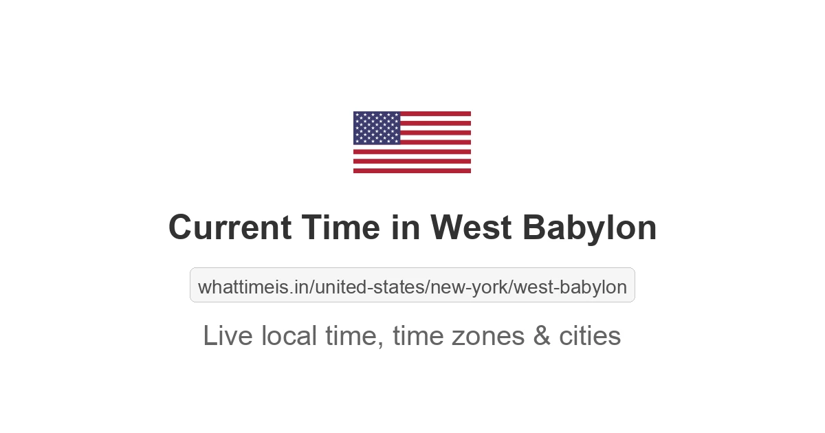 Current Time in West Babylon