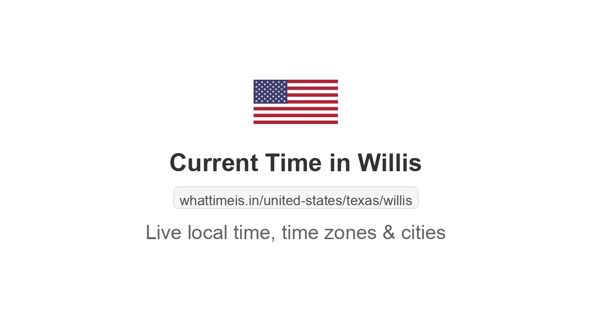 Current Time in Willis