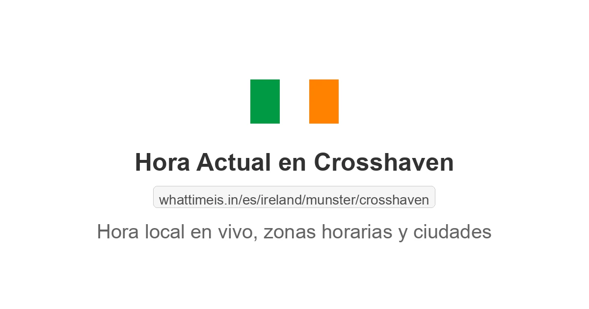 Hora actual en Crosshaven