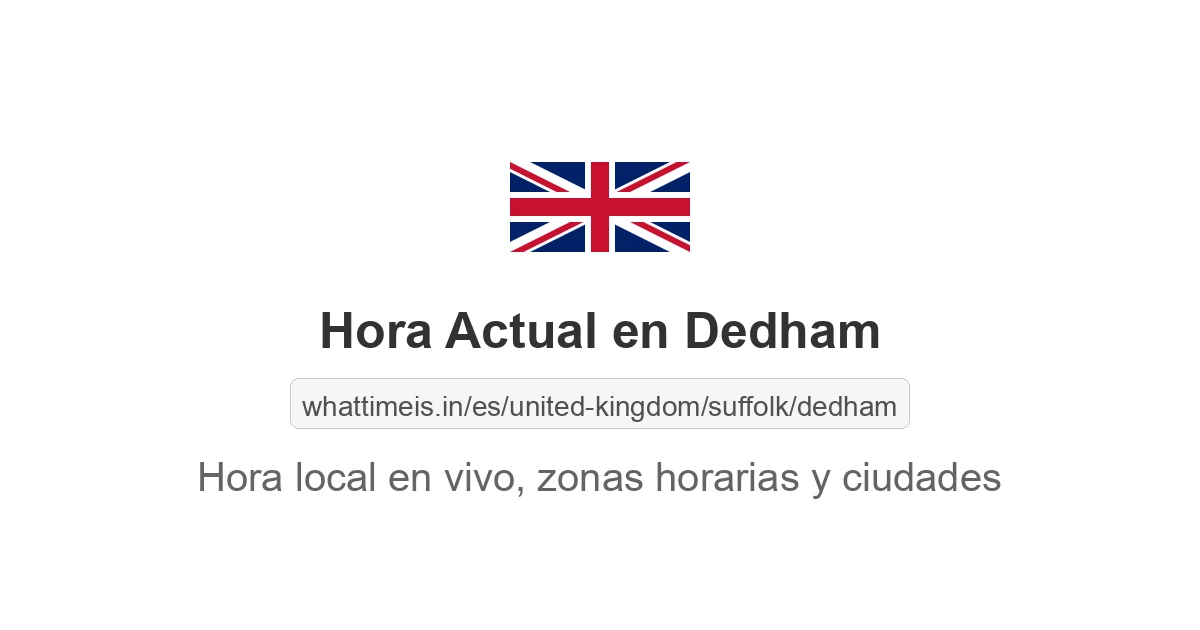 Hora actual en Dedham