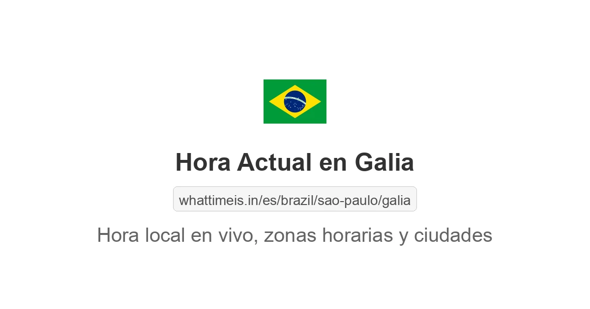 Hora actual en Galia