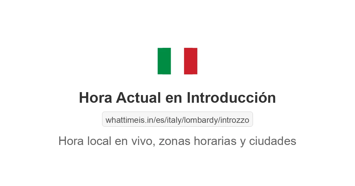 Hora actual en Introducción