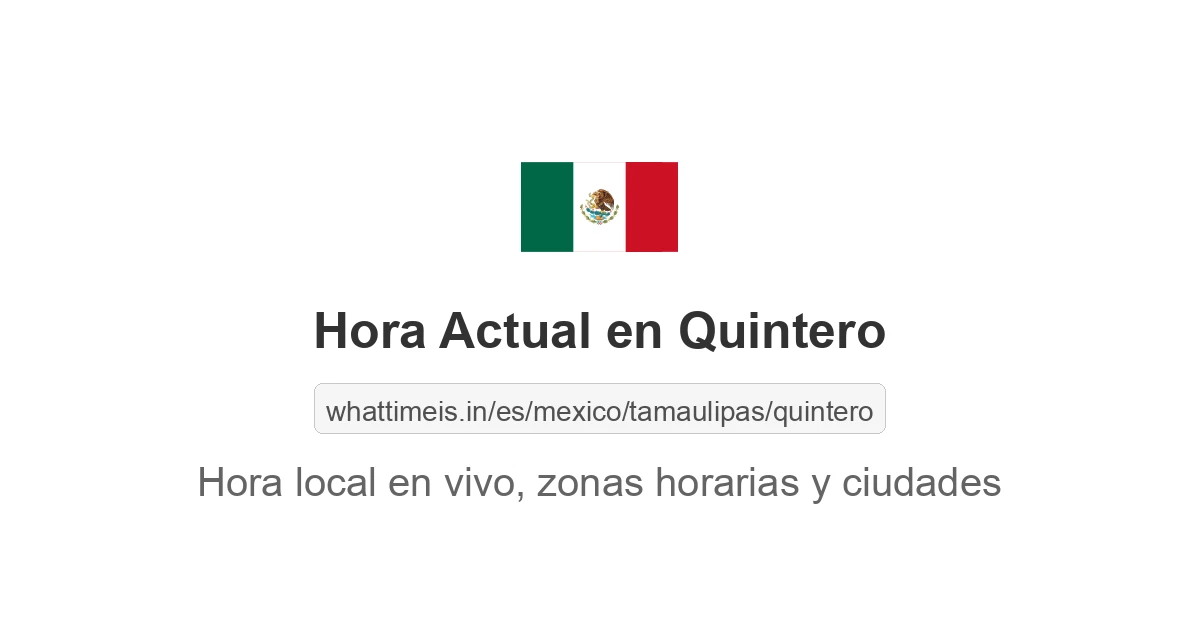 Hora actual en Quintero