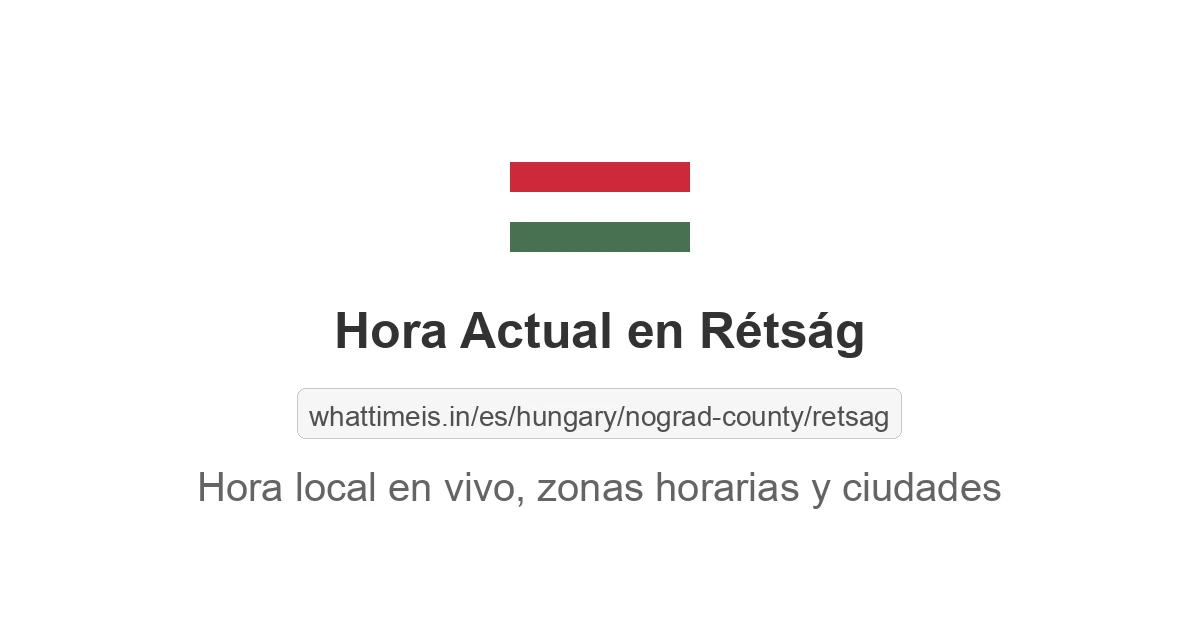Hora actual en Rétság