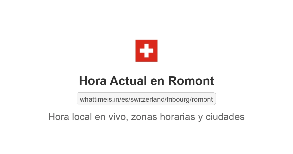Hora actual en Romont