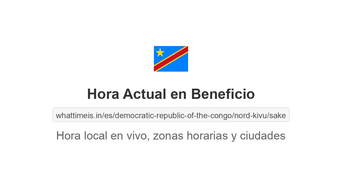 Hora actual en Beneficio