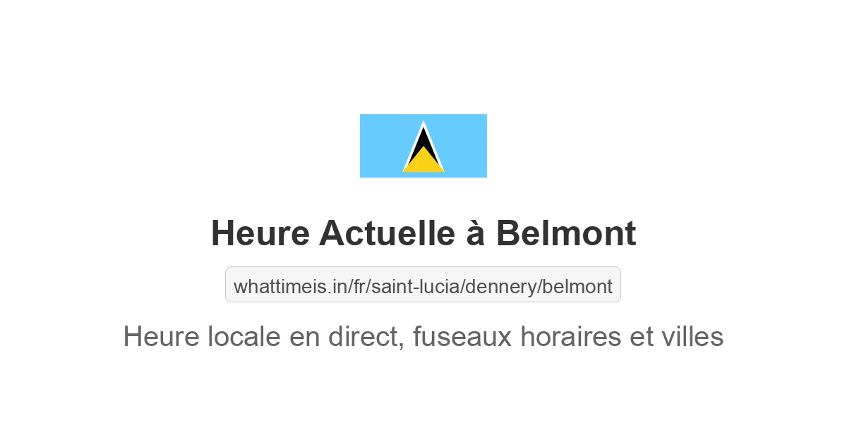 Heure actuelle à Belmont