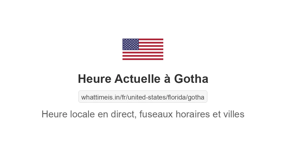 Heure actuelle à Gotha