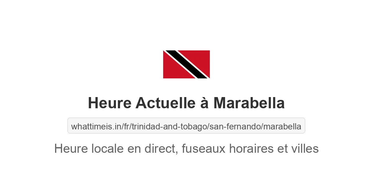 Heure actuelle à Marabella