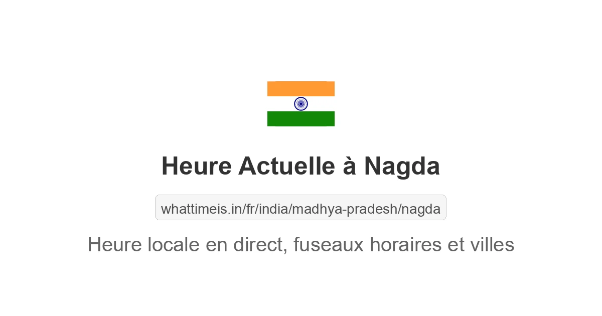 Heure actuelle à Nagda