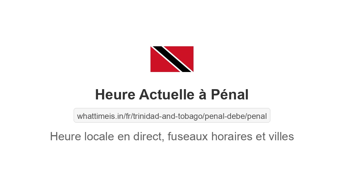 Heure actuelle à Pénal
