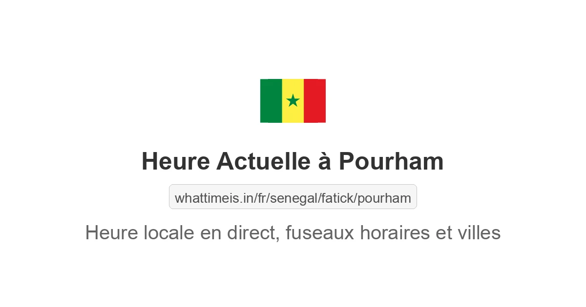 Heure actuelle à Pourham