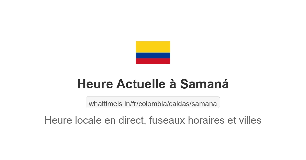 Heure actuelle à Samaná