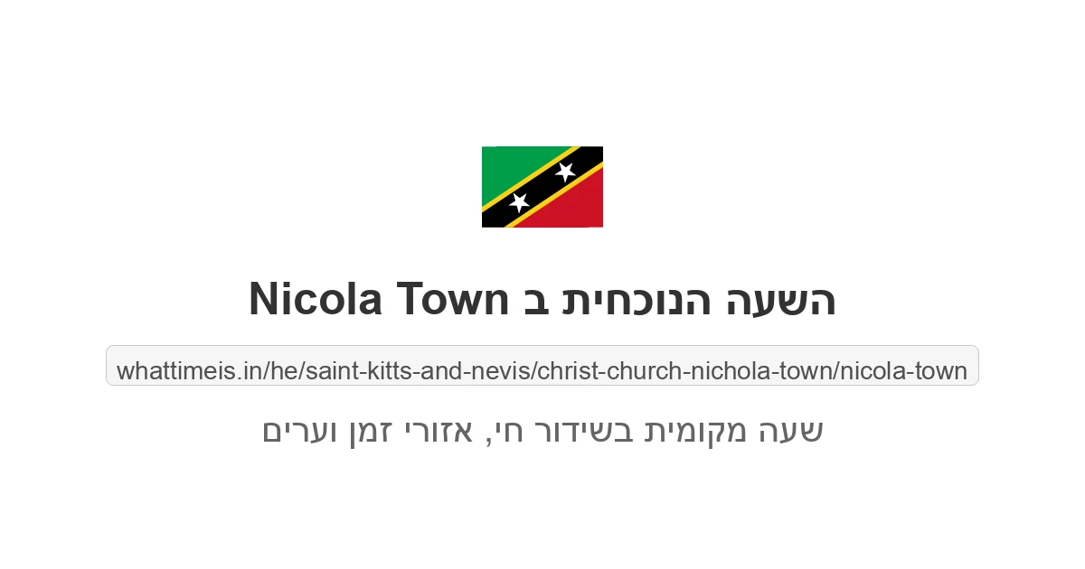 מה השעה ב-Nicola Town עכשיו