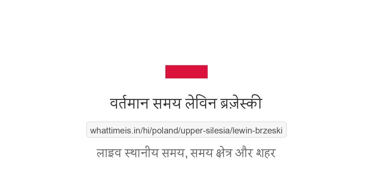लेविन ब्रज़ेस्की में अभी समय क्या है