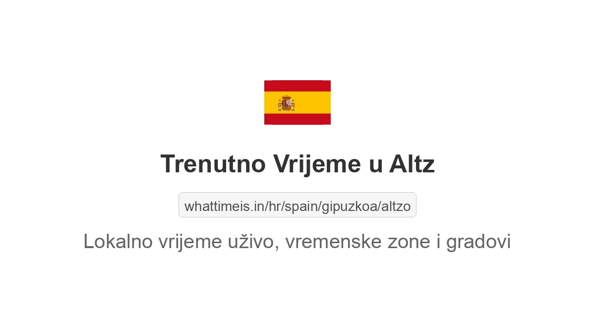 Koliko je sati u: Altz