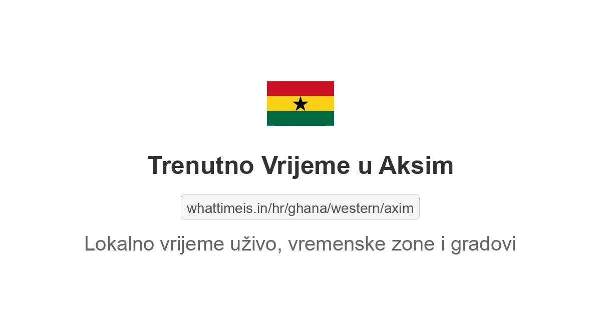 Koliko je sati u: Aksim