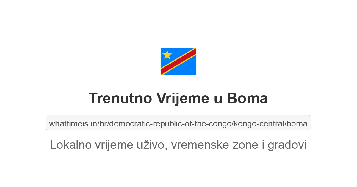 Koliko je sati u: Boma