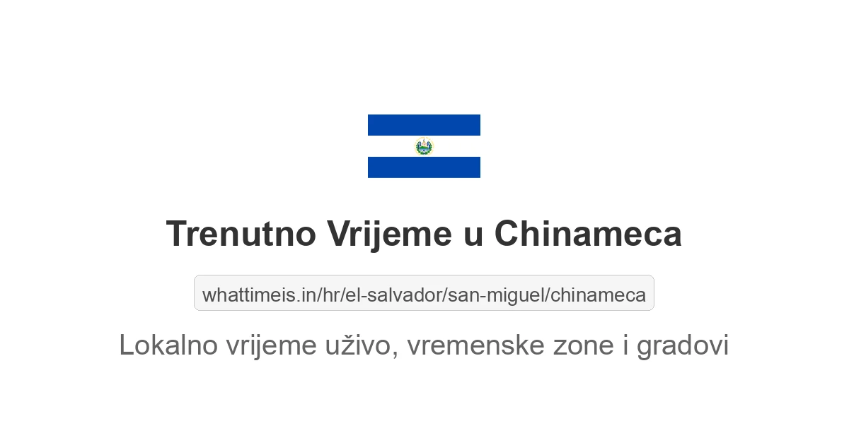 Koliko je sati u: Chinameca