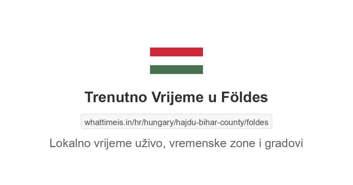 Koliko je sati u: Földes