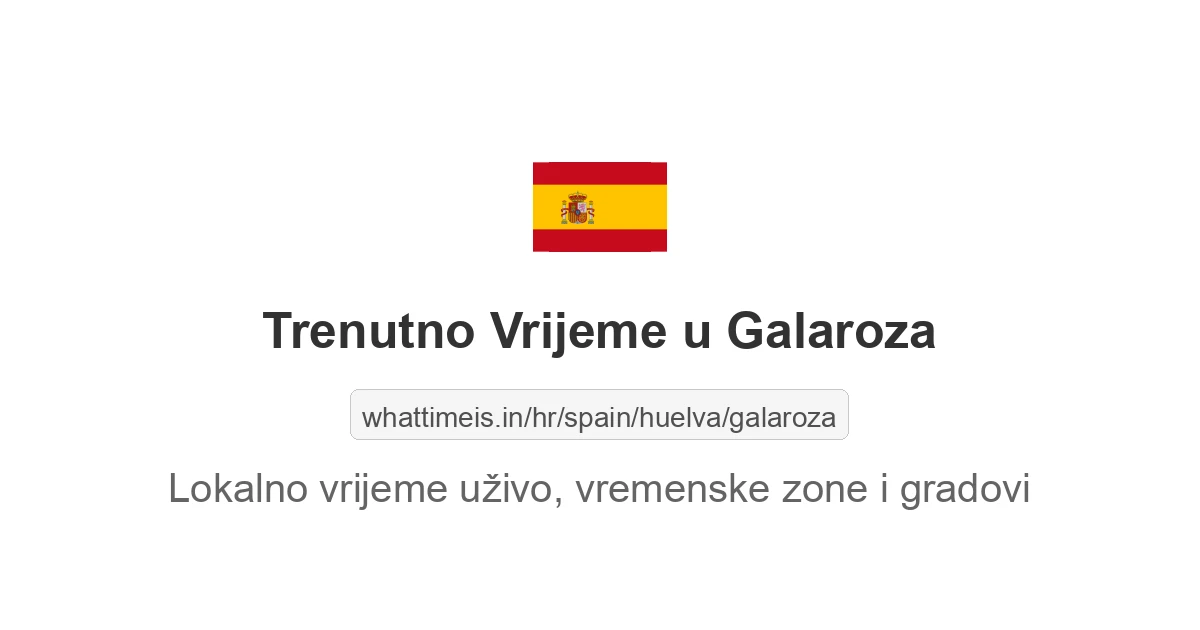 Koliko je sati u: Galaroza