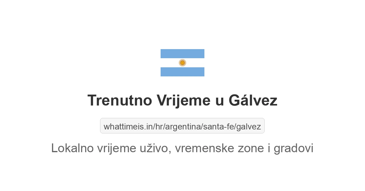 Koliko je sati u: Gálvez