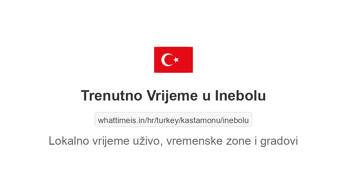 Koliko je sati u: Inebolu