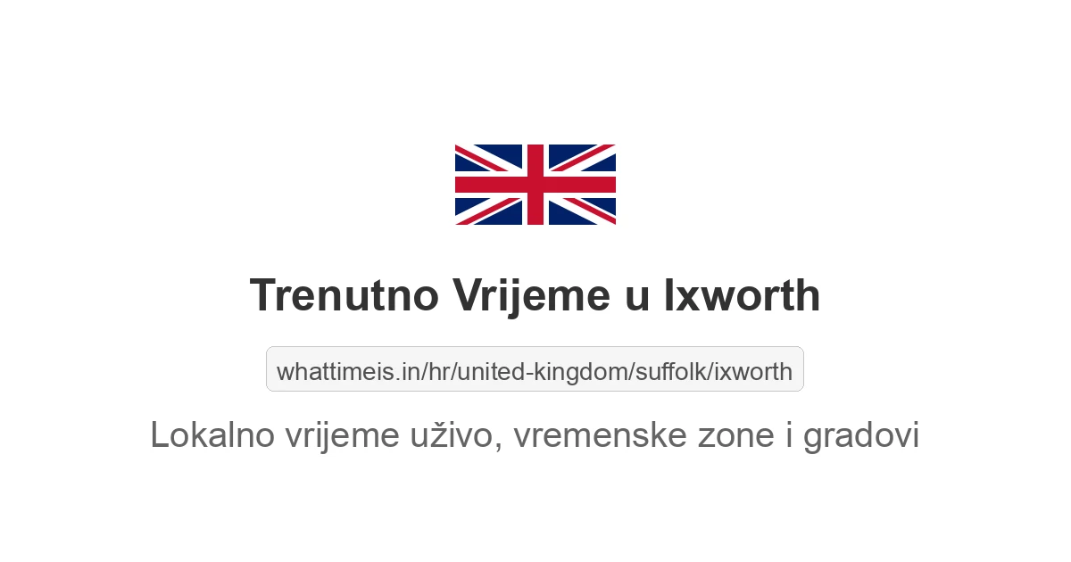 Koliko je sati u: Ixworth