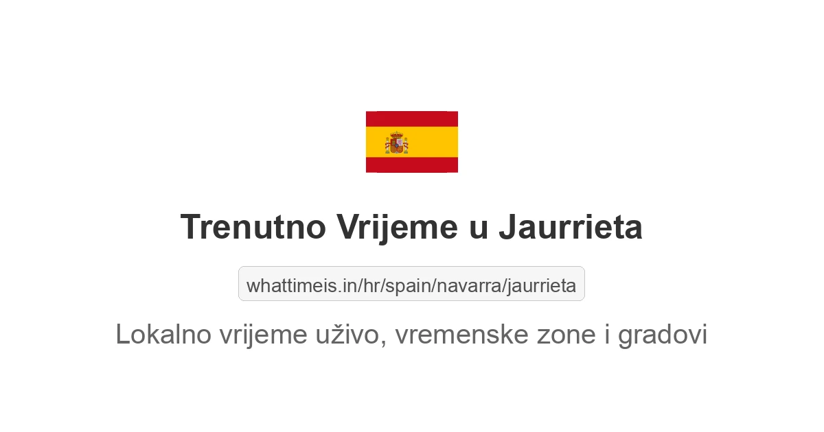 Koliko je sati u: Jaurrieta