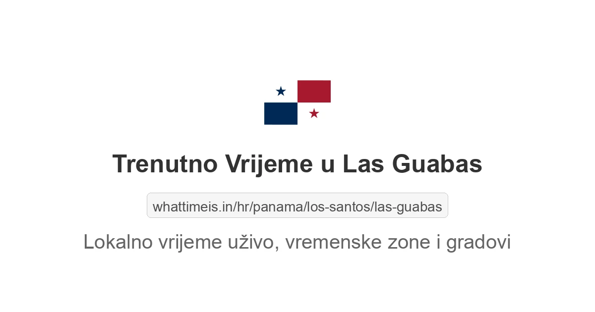 Koliko je sati u: Las Guabas