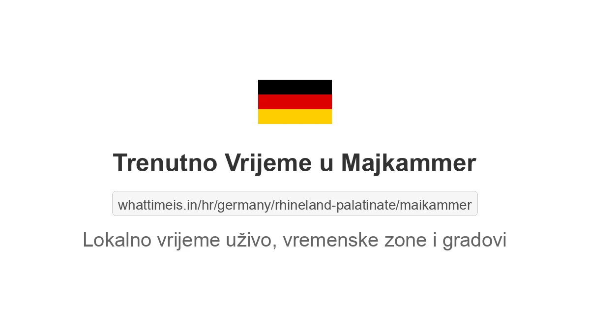 Koliko je sati u: Majkammer