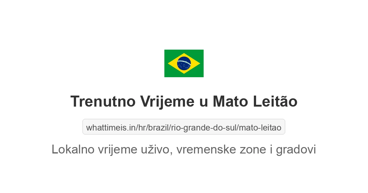Koliko je sati u: Mato Leitão