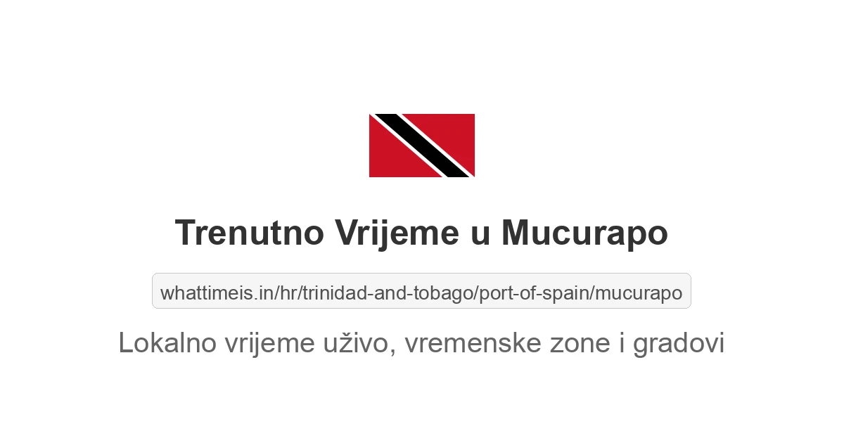 Koliko je sati u: Mucurapo