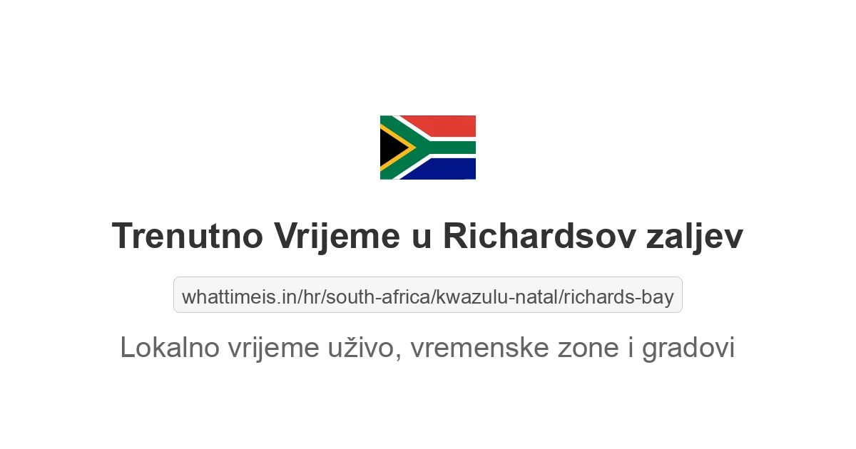 Koliko je sati u: Richardsov zaljev