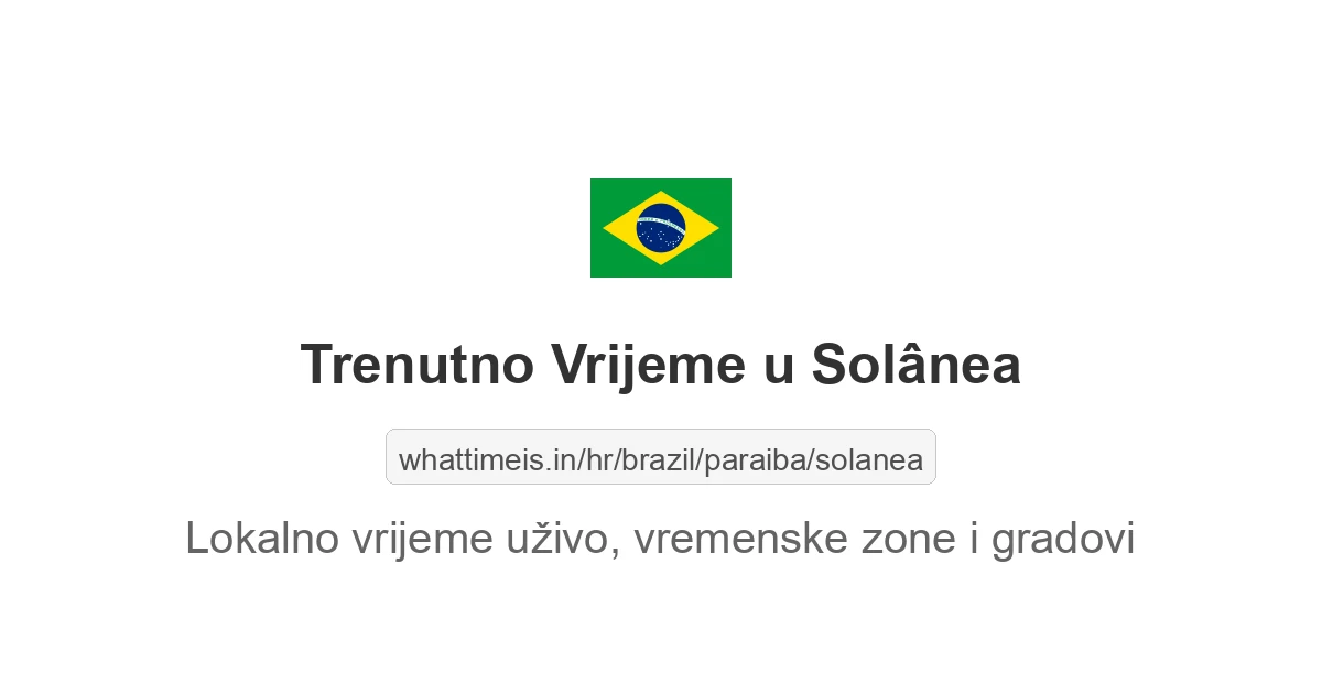 Koliko je sati u: Solânea