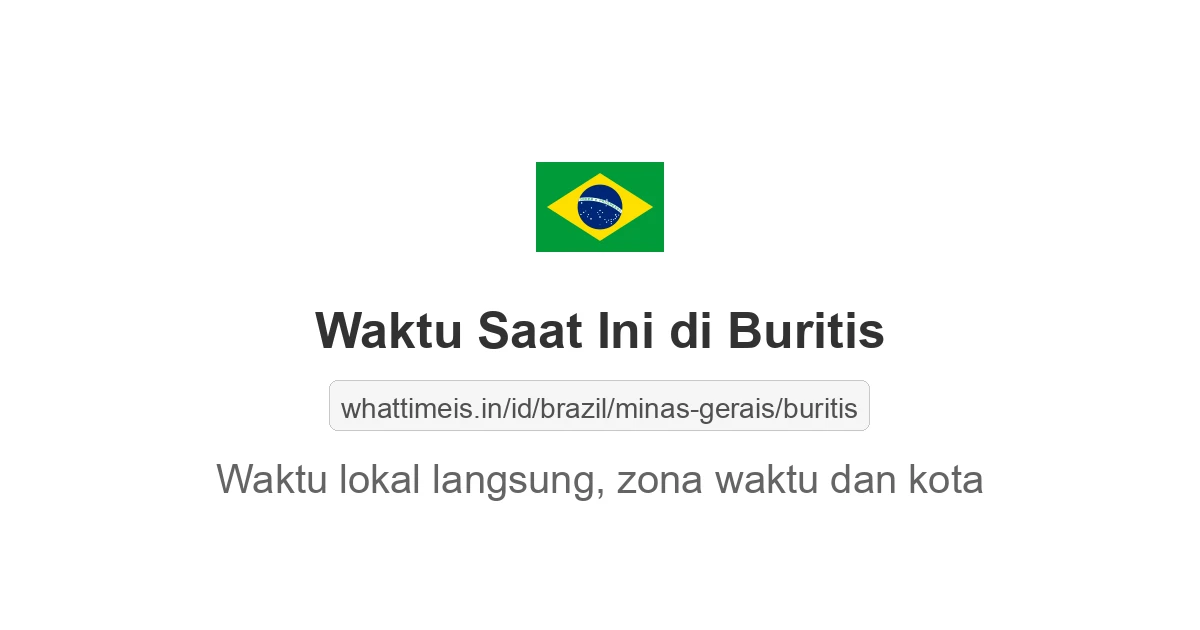 Jam berapa sekarang di: Buritis