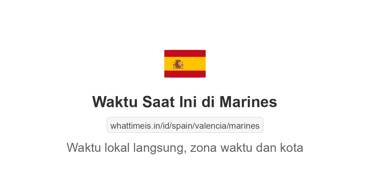 Jam berapa sekarang di: Marines