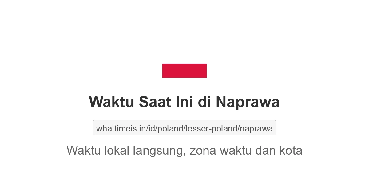 Jam berapa sekarang di: Naprawa