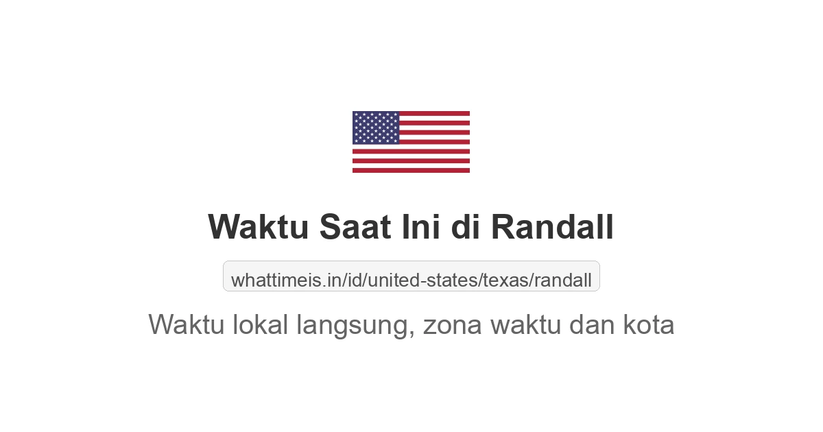 Jam berapa sekarang di: Randall