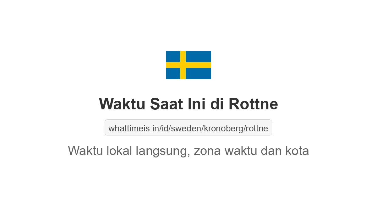 Jam berapa sekarang di: Rottne