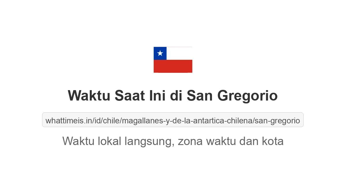 Jam berapa sekarang di: San Gregorio