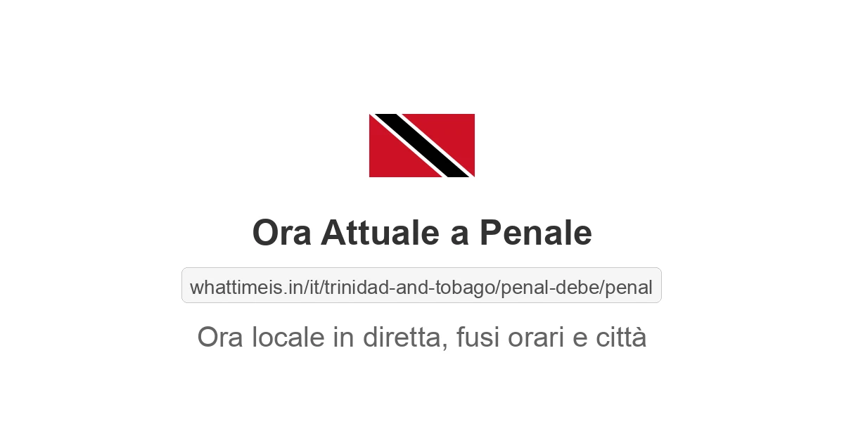 Che ora è a: Penale