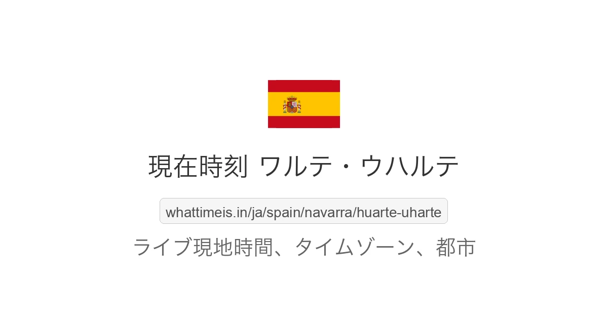 ワルテ・ウハルテ の現在時刻