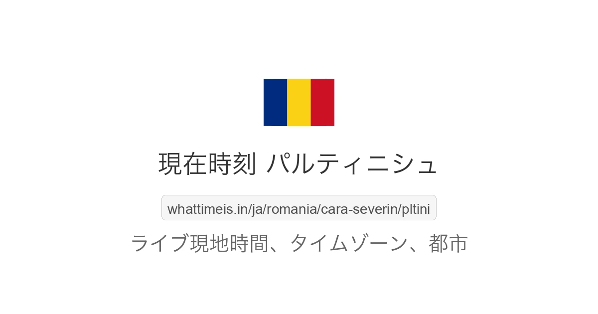 パルティニシュ の現在時刻