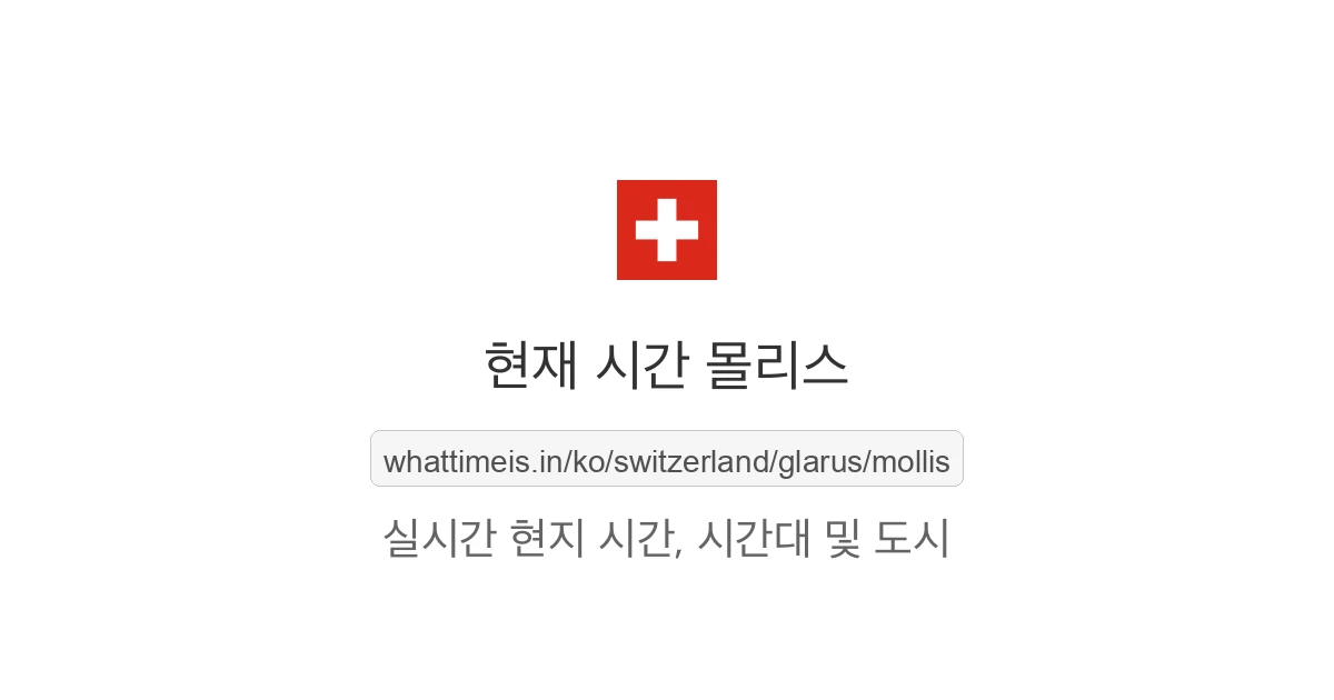 몰리스의 현재 시각