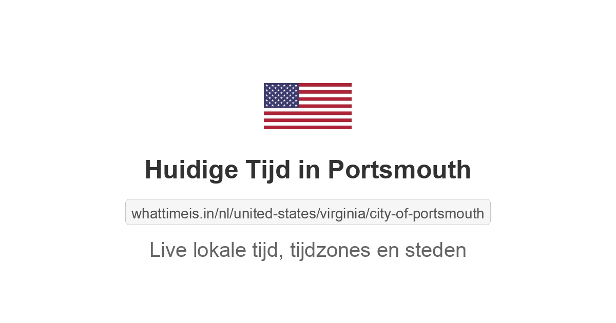 Huidige tijd in Portsmouth