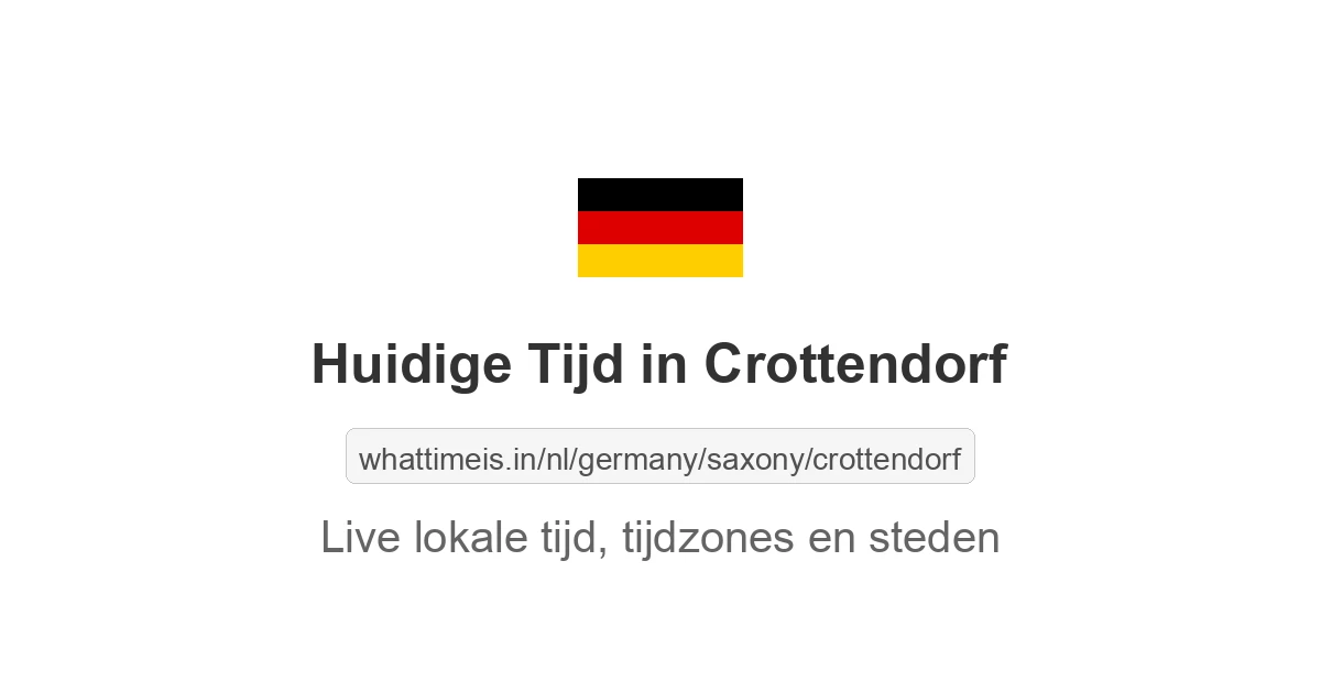 Huidige tijd in Crottendorf