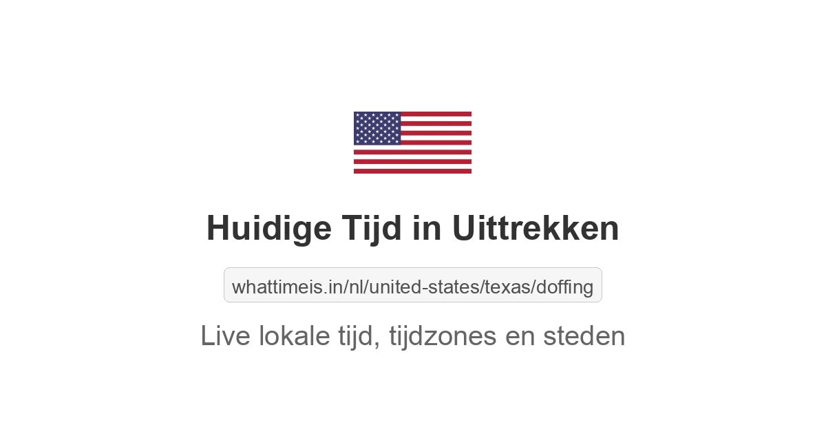 Huidige tijd in Uittrekken