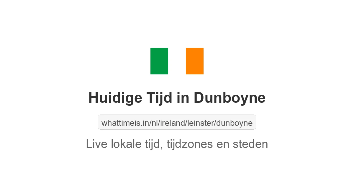 Huidige tijd in Dunboyne
