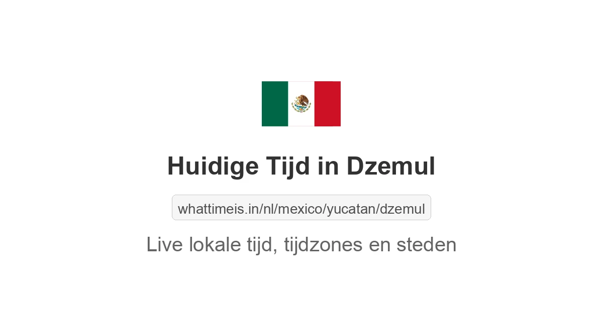 Huidige tijd in Dzemul
